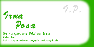 irma posa business card